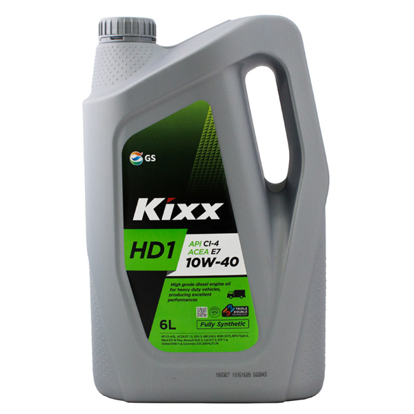 Kiхх  HD1 10w40  ci-4/sl/e7    6L  масло моторное дизель (синтетика) - KIXX L2061360E1