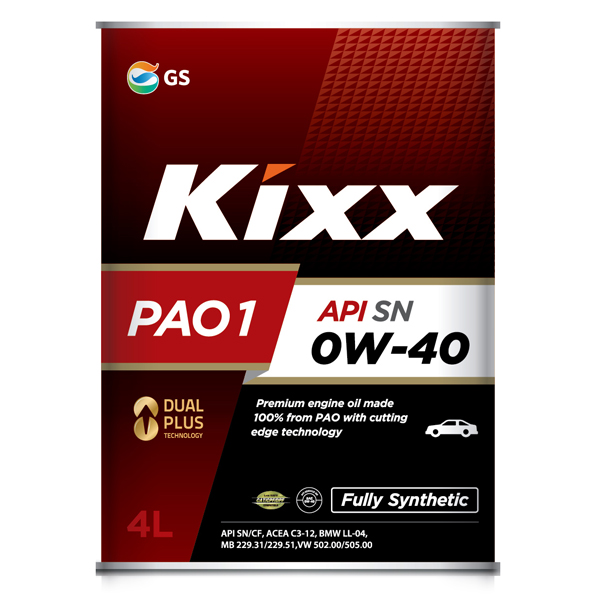 Масло моторное kixx pao 1 0w-40 sn/a3, b3, a3, b4, - KIXX L208444TE1