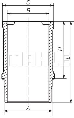 Гильза цилиндра - Mahle 021 WN 23 01