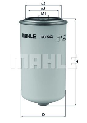 Фильтр топливный HCV - Mahle KC543