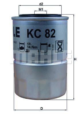 Топливный фильтр Mahle KC82D