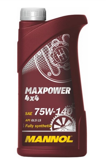 Mn8102-1 Син. трансм. масло 4х4 maxpower gl-5 75w/140 (1л.) - Mannol 1236