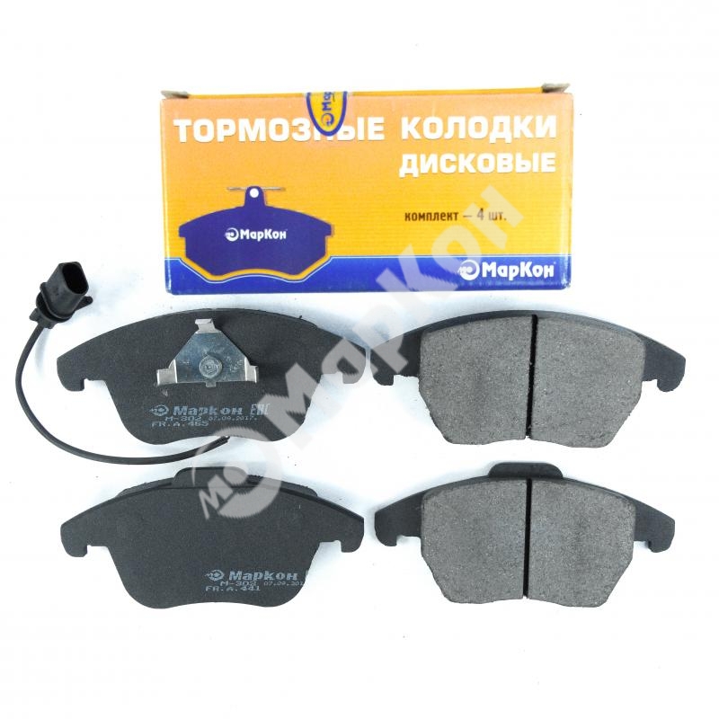Колодки тормозные дисковые к-т с индикатором износ | перед | - Markon 46522198