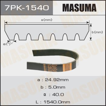 Ремень ручейковый masuma 7pk-1540
