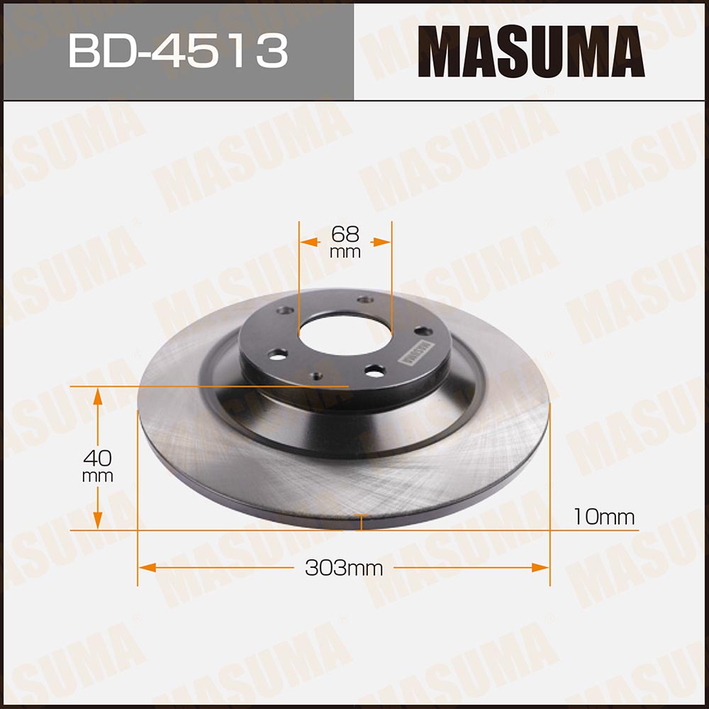 Диск тормозной masuma rear cx-5 уп.2 | зад | - Masuma BD4513