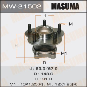 Ступичный узел masuma rear teana j31 | зад лев | - Masuma MW21502