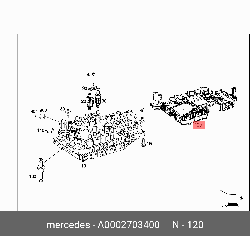 Рем.комплект гидроблока а - Mercedes A0002703400