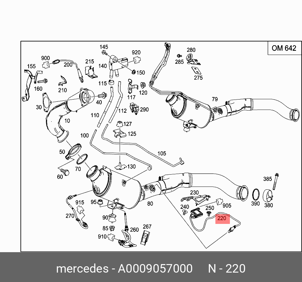 Датчик - Mercedes A0009057000