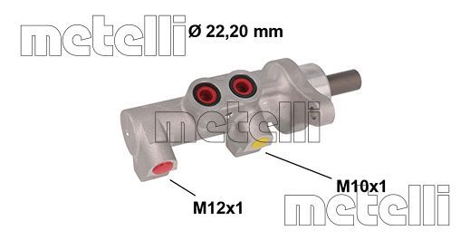Главный тормозной цилиндр dacia duster ii, logan v - Metelli 05-0847