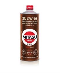 0w16 1L масло моторное gold hybrid SN/ API SN  100% synthetic - MITASU MJ-106-1