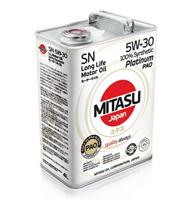 Mj-111-4  mitasu 5w30 4L platinum PAO sn/cf,acea c3-10/a3/b4, япония - MITASU MJ1114