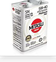 Mitasu 5w40 4l масло моторное platinum pao sn/api - MITASU MJ1124