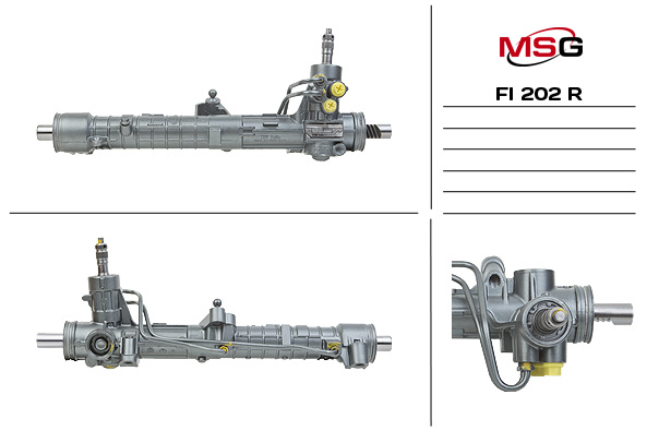 Рулевая рейка с ГУР восстановленная Fiat Barchetta 1995-, Lancia y 1995-2003 - MSG Rebuilding FI202R