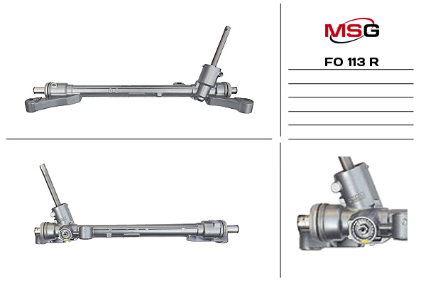 Рулевая рейка без ГУР восстановленная Ford Fiesta 2008-2019 - MSG Rebuilding FO113R