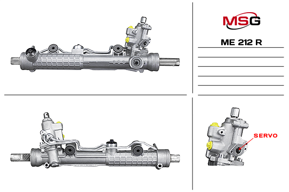 Рулевая рейка с ГУР восстановленная Mercedes s w220 / Coupe c215 1998-2005 - MSG Rebuilding ME212R