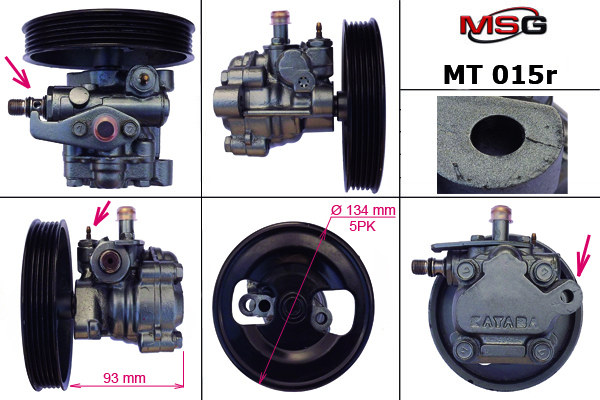 Насос г/у восстановленный mitsubishi pajero i (l04 - MSG MT015R