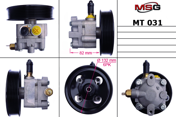 Насос ГУР новый Mitsubishi l200 2005-2015, Mitsubishi Pajero Sport 2007-2015 - MSG MT031
