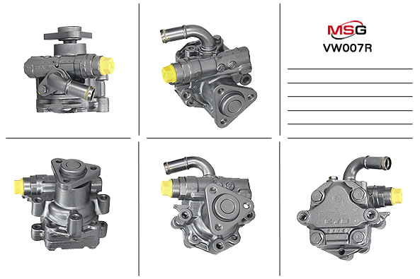 Насос ГУР восстановленный VW Golf IV 1997-2005, audi A4 1995-2000, VW Passat B5 1996-2005 - MSG Rebuilding VW007R
