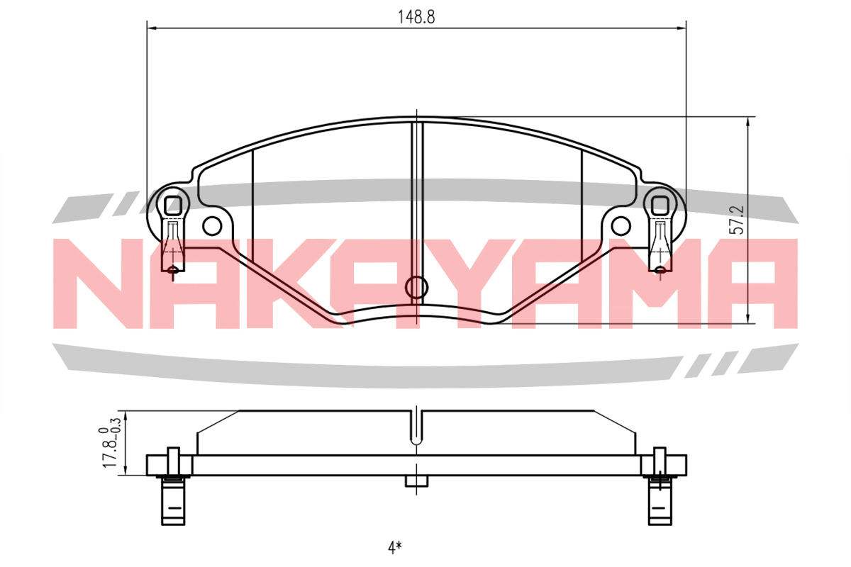 Торм.колодки пер. citroen c5 01- | перед | - Nakayama HP8021NY