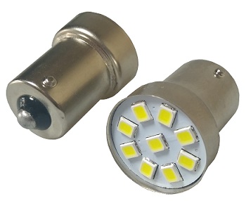 Cветодиод 12V g18.5 (9smd) r10w белый 0.528w 32.4lm - Nord Yada 900309