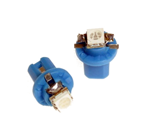 Светодиод 12V T5B8,5d-02 (1smd) w1.2w Base: B8.5d 0.1w 0.8lm blue - Nord Yada 901987