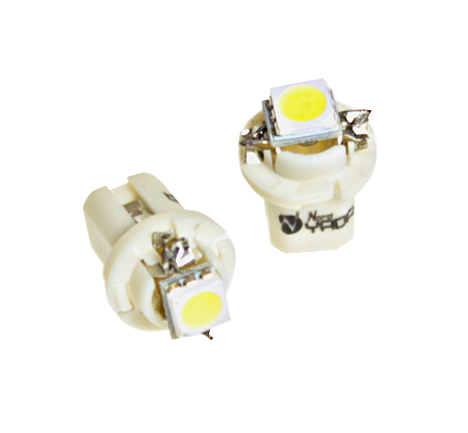 Автолампа светодиодная t5b8,5d-02 (1smd) w1.2w base:b8.5d 12V 0.1w 5LM - Nord Yada 902403