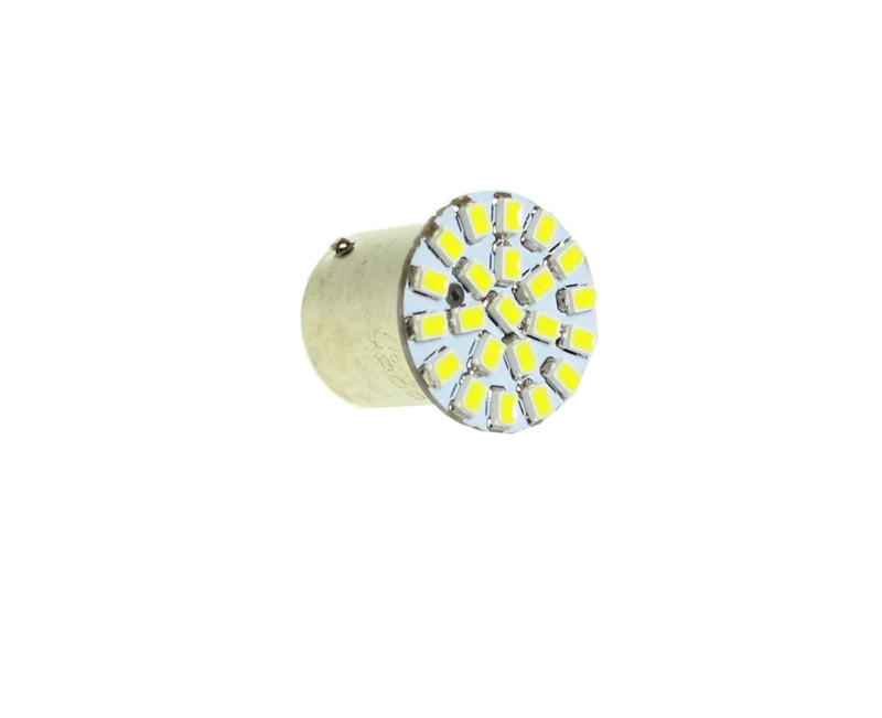 Cветодиод 12V g18.5 22SMD(size 3020) r10w BA15s белый 1.4w 66lm - Nord Yada 904591