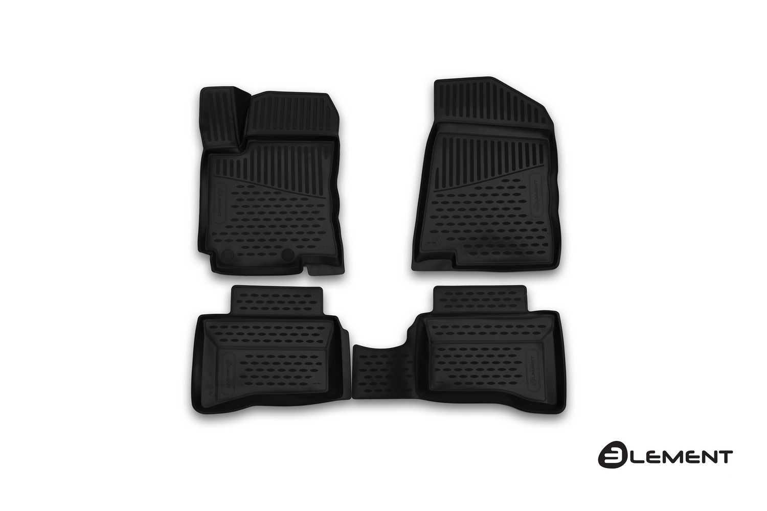 Коврики 3d в салон kia rio, 01/2014->, hb., 4 шт. - NOVLINE ELEMENT3D2554210K
