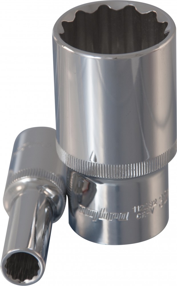 Головка торцевая глубокая 12-гранная 1/2 DR, 32 мм - Ombra 112232
