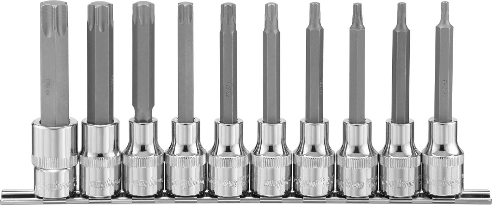 Насадки торцевые 1/2 dr с вставками torx , l=100 - Ombra 921910
