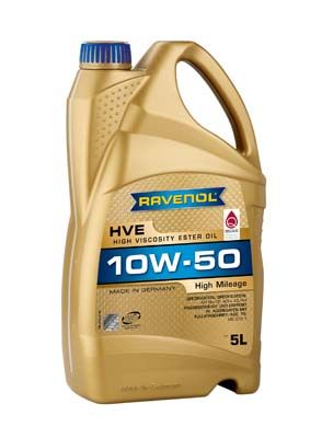 Моторное масло  HVE High Viscosity Ester Oil sae10w-50 ( 5л) new - RAVENOL 111510100501999