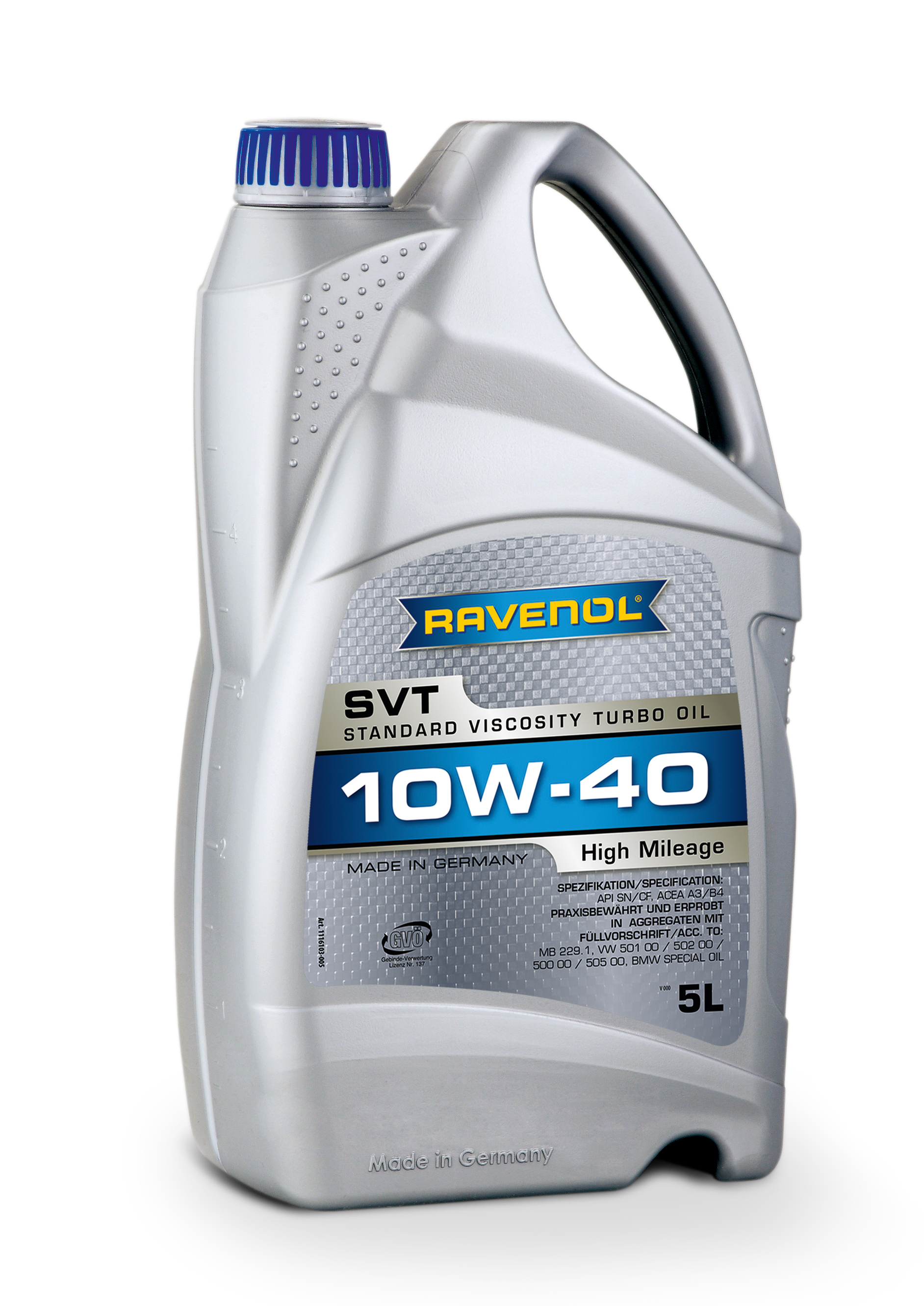 Моторное масло SVT Stand.Viscosity Turbo Oil SAE 10w-40 ( 5л) new - RAVENOL 111610300501999