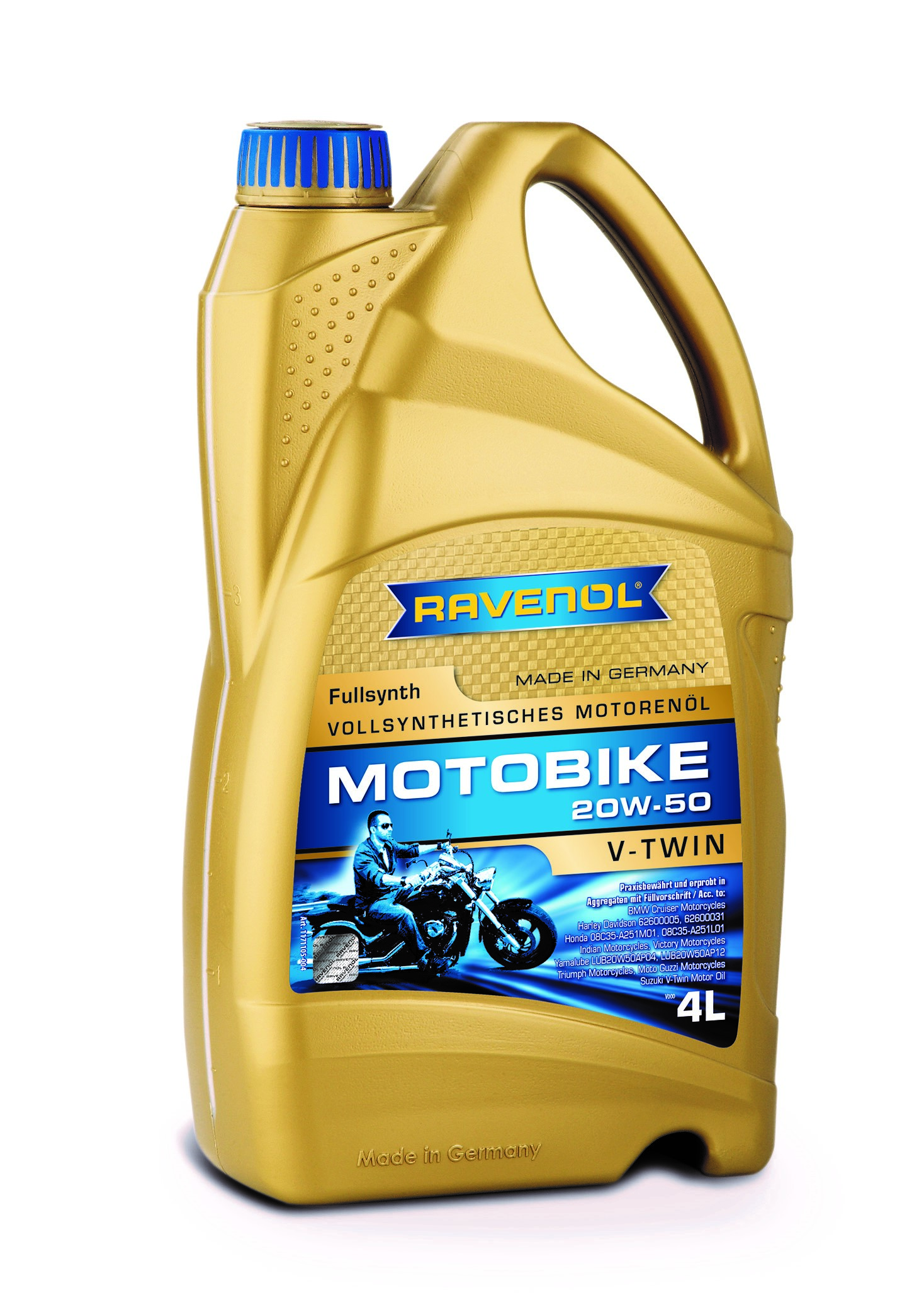 Моторное масло ravenol motobike v-twin sae 20w-50 - RAVENOL 117110500401999