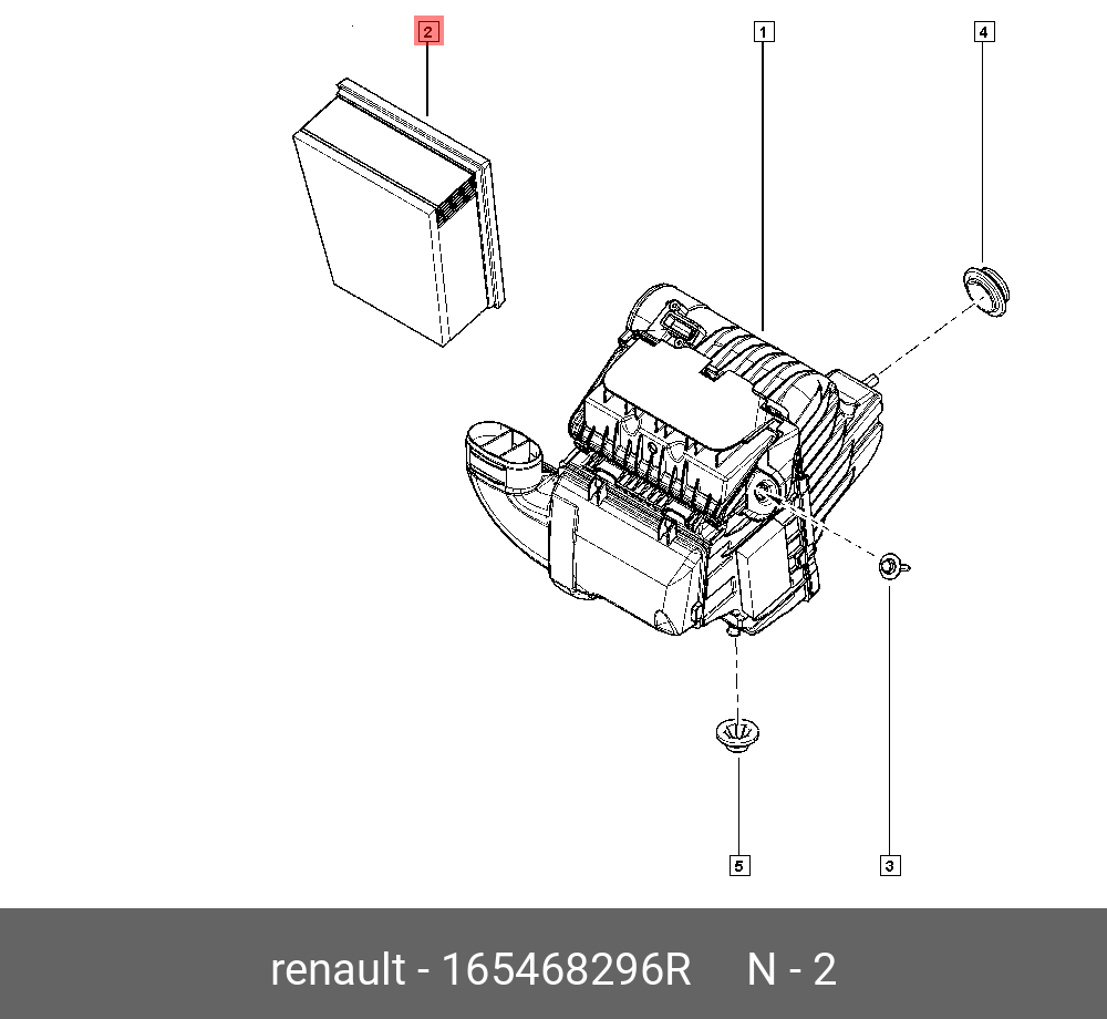 Деталь - Renault 165468296R
