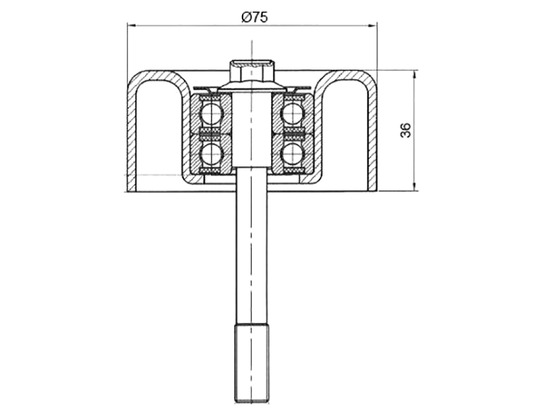 Ролик обводной приводного ремня nissan teana/ mura - SAT ST11925JA11A