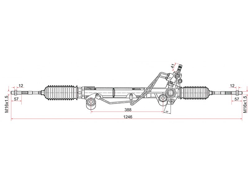 Рейка рулевая toyota land cruiser prado j150 09 - SAT ST4420060230