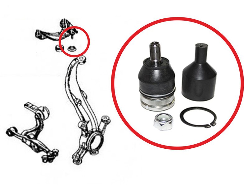 Шаровая опора FR верхнего рычага mazda6/atenza 2007-2014 lh=rh (10702030/270616/0034602) | перед прав | - SAT STGS1D34250CBJ