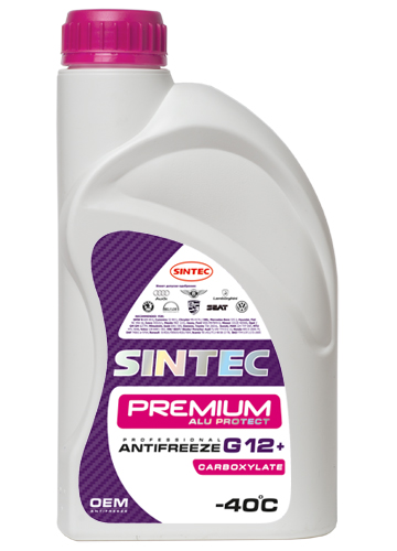 Антифриз Sintec Premium малиновый g12+ (-40) 1кг - SINTEC 990453