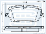 Колодки тормозные зад. landrover range rover iv 3 - Starke 177706