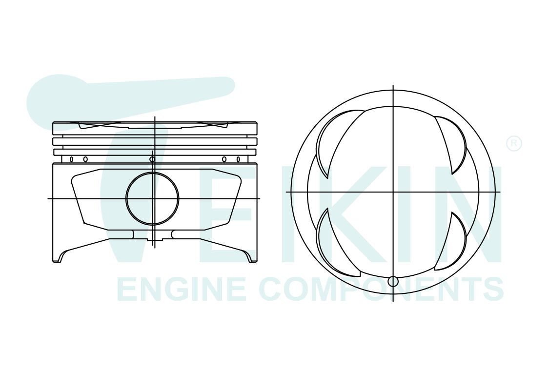 Поршни без колец toyota 4a-f/-fe d81.0 std (13101- - Teikin 46262STD