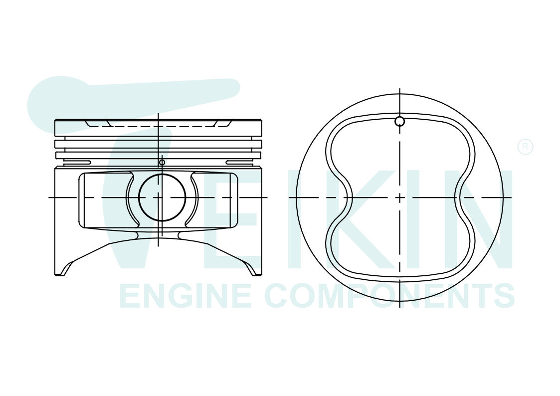 Поршни без колец toyota 4a-f/-fe d81.0 std (13101- - Teikin 46271STD