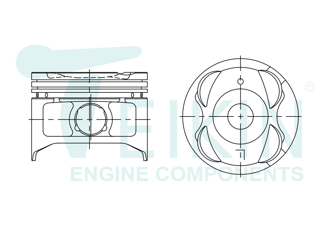 Поршни без колец toyota 3sfe d86.0+0.50 (13101-741 - Teikin 466670.50