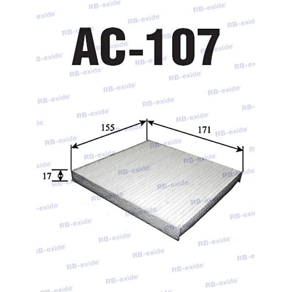 Ac-107 88568-b1010 (фильтр салонный) - Rb-exide AC107