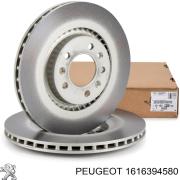 Тормозой диск комплект 2 ШТ. | зад | - Citroen/Peugeot 1616394580
