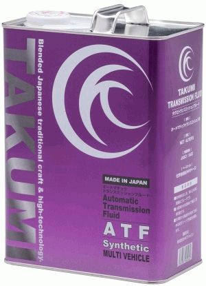 Масло трансмиссионное синтетическое для акпп takumi ATF MV 4л - TAKUMI ATF MV-00401