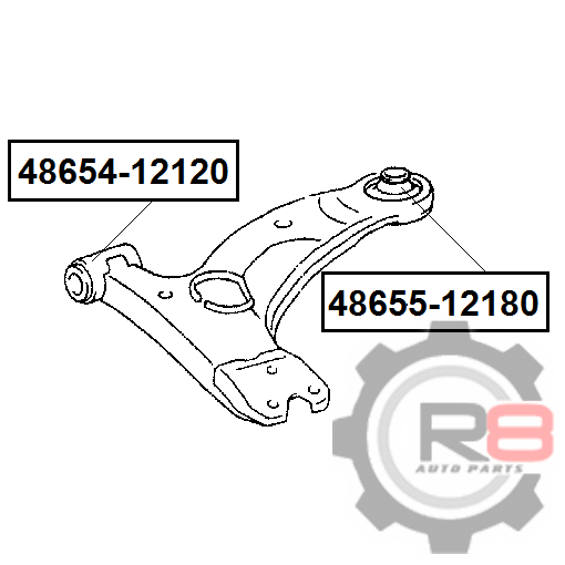 Сайлентблок переднего нижнего рычага [задний] - R8 R84865512180