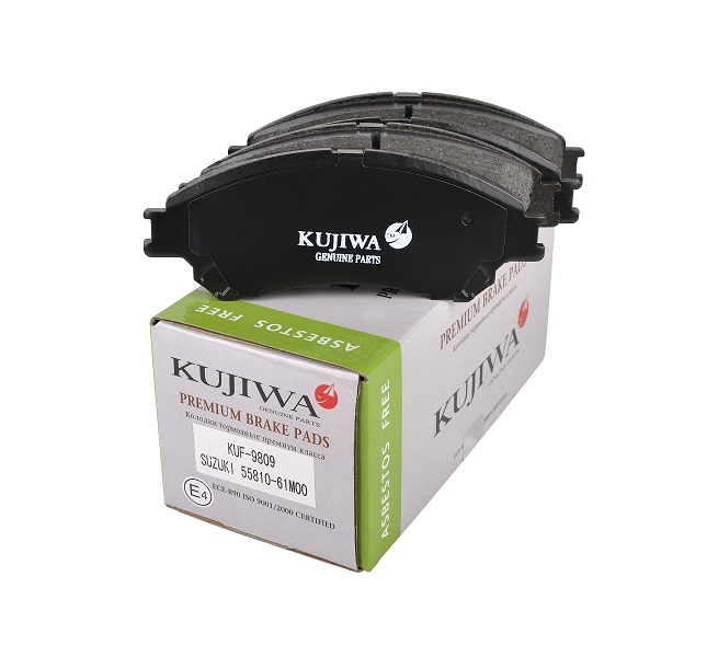 Колодки тормозные передние с пластинами kuf9809 KU - Kujiwa KUF9809
