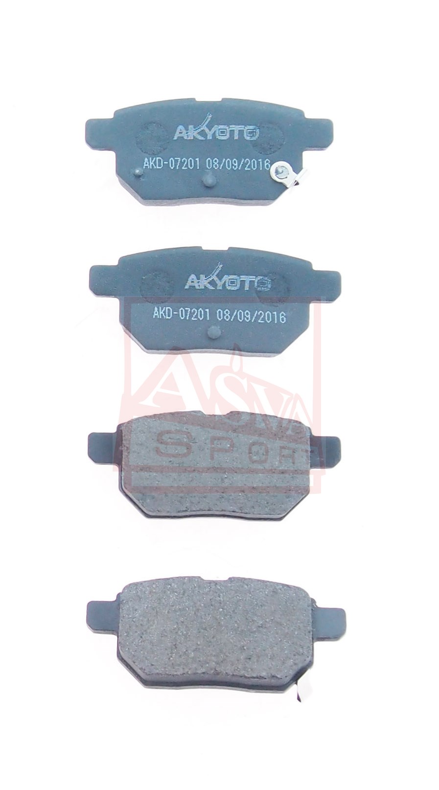 Колодки тормозные дисковые задние - Akyoto AKD-07201