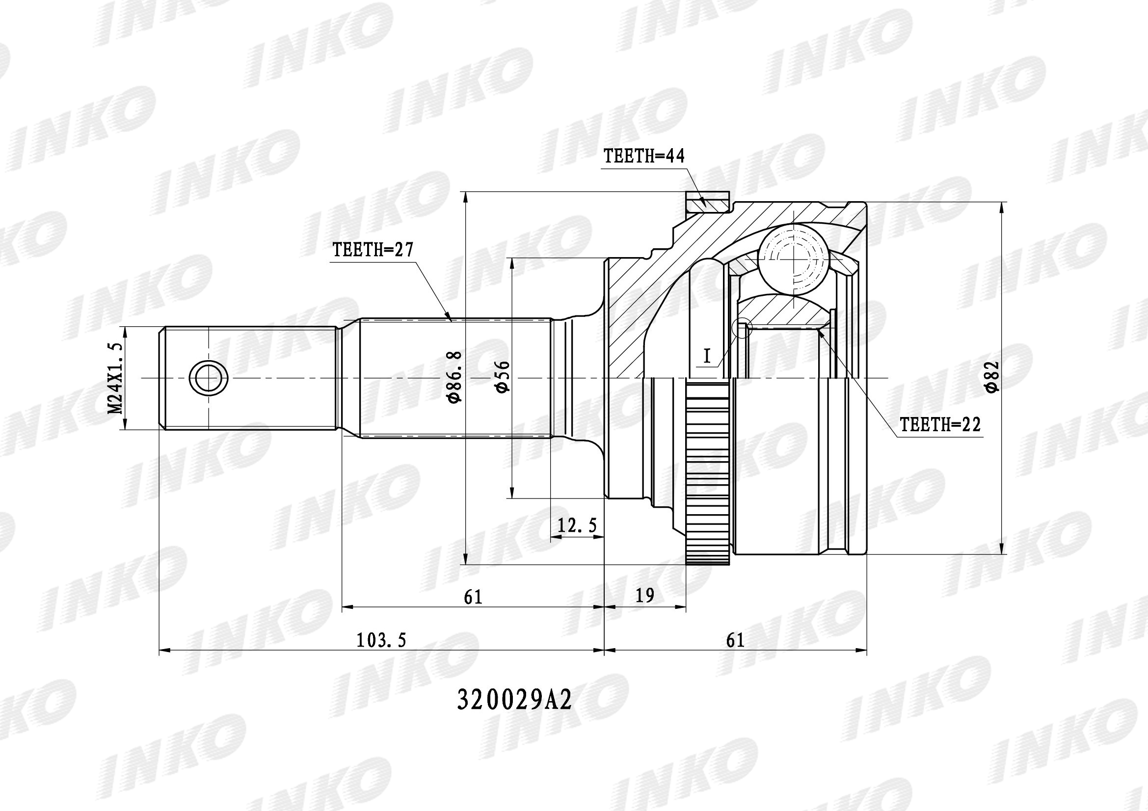 Шрус наружный ваз 2108 размеры чертеж