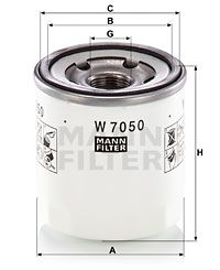 Фильтр масляный - Mann W 7050